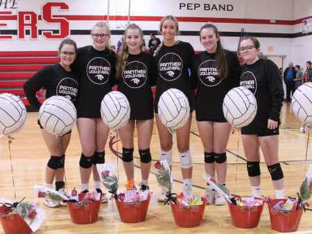 Panther seniors honored at last home match