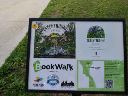 New BookWalk installation at Iowa City park combines reading and walking