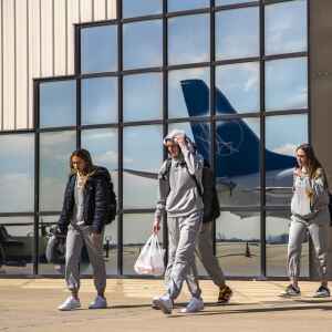 Photos: Iowa women’s basketball team departs for Sweet 16