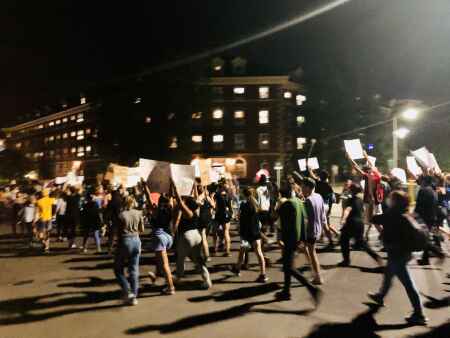 Peaceful protests against UI fraternity follow night of vandalism
