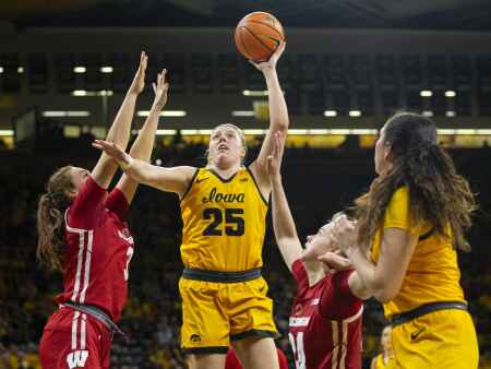 Photos: Iowa runs away with another win over Wisconsin