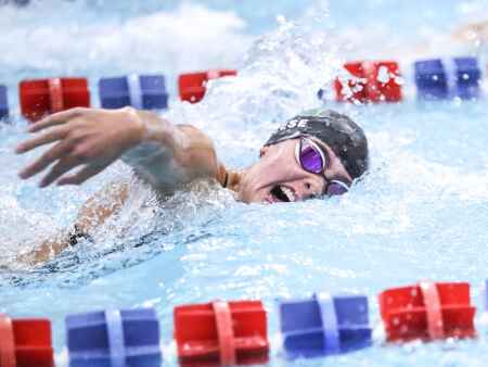 Iowa City West claims fifth straight MVC girls’ swimming championship