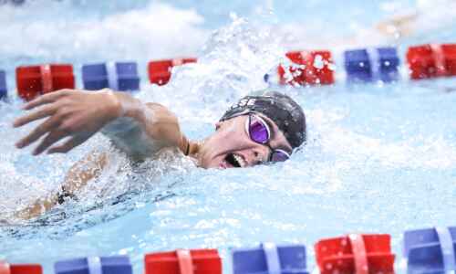 Iowa City West claims fifth straight MVC girls’ swimming championship