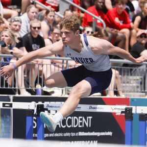 Xavier breaks 3A state track record in shuttle hurdle