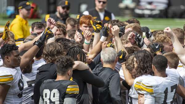 Iowa football starts spring short-handed at some positions