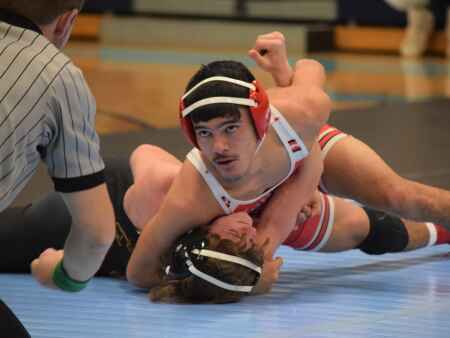 District wrestlers battle for state berth