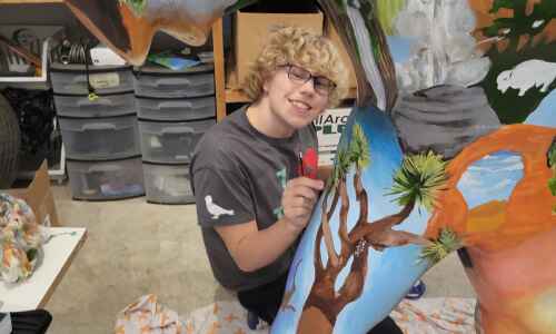 What they’re thinking: 13-year-old youngest to design, paint Herky statue