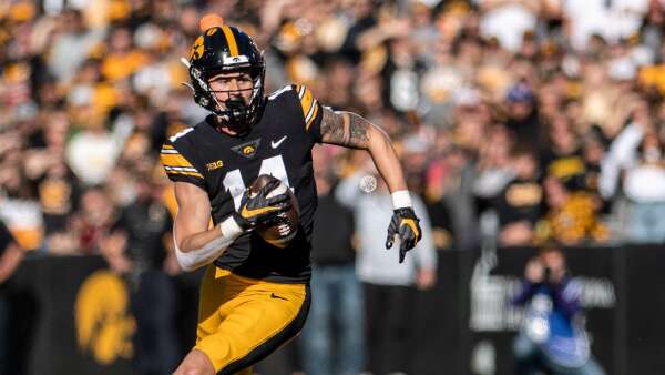 Iowa’s Brecht steps away from football to focus on baseball