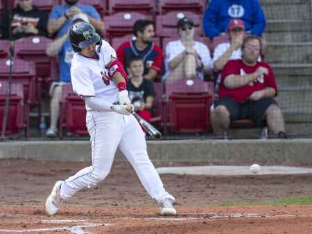 A hit (by pitch) lifts Kernels in Game 2