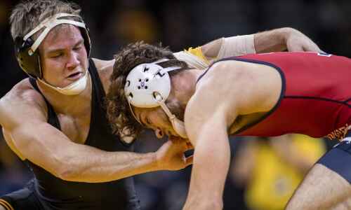 Nelson Brands records successful return to Iowa wrestling lineup