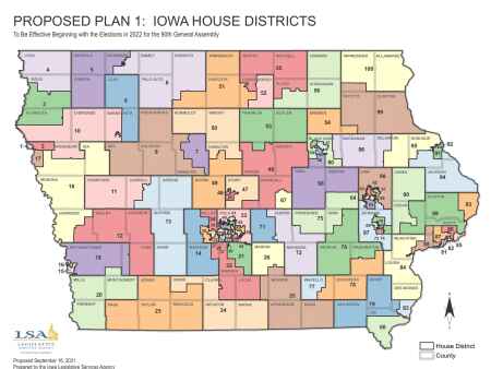 See the proposed redistricting maps for Iowa’s congressional, legislative districts