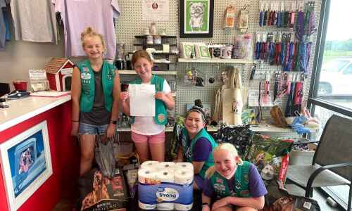 Springville Girl Scouts earn highest achievement for animal shelter project