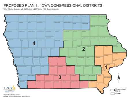 Proposed redistricting map shakes up Iowa’s U.S. House districts