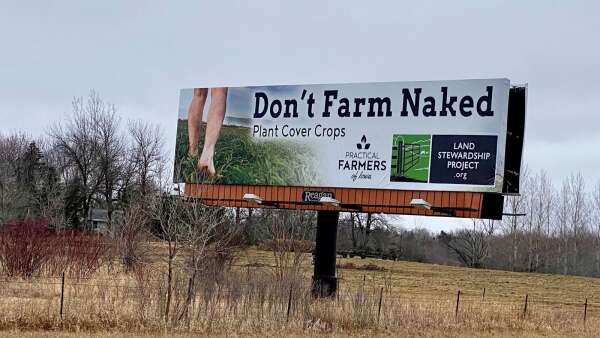 Iowa group gets noticed with ‘Don’t Farm Naked’ billboard in Minnesota