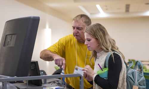 Photos: University of Iowa students vote Tuesday