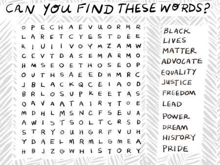 Find every word in this Black History Month word search