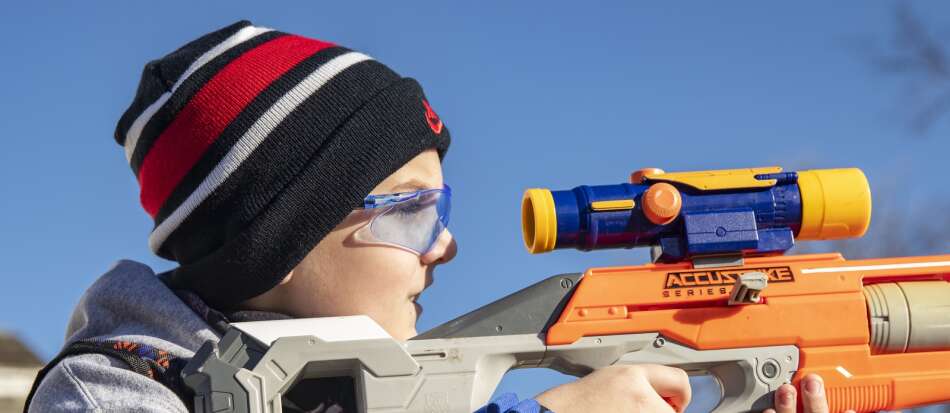 PHOTOS: Youngsters run around, learn tactics, at Nerf camp in Cedar Rapids